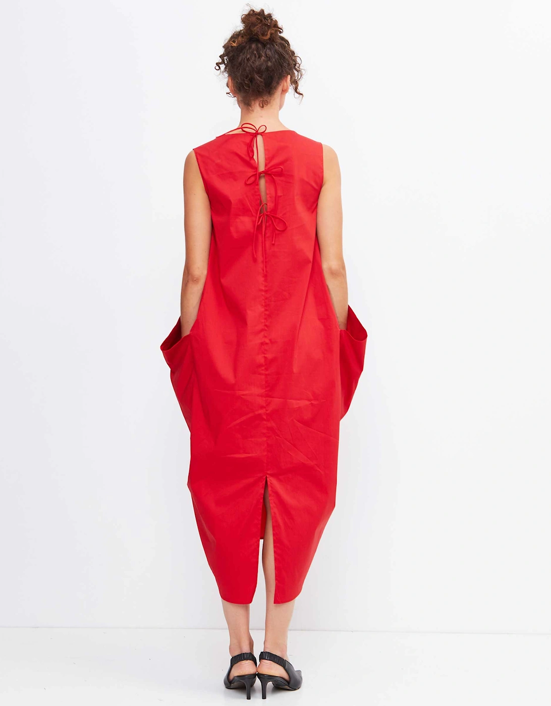 Tie Back Pocket Dress