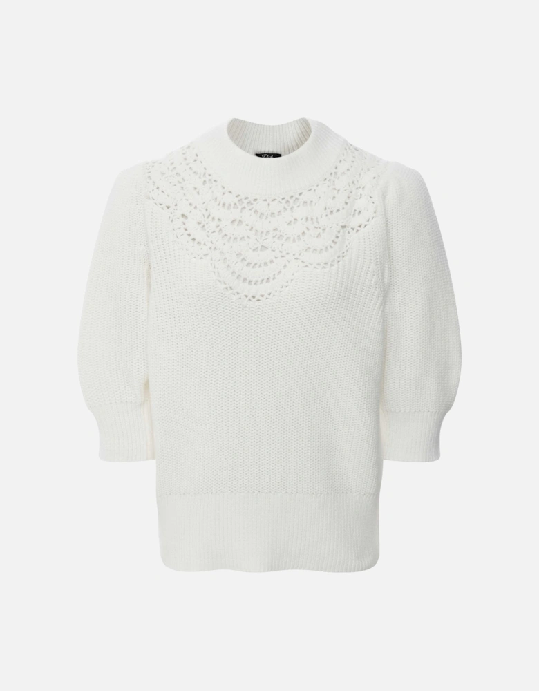 Steph Crochet Knit Top