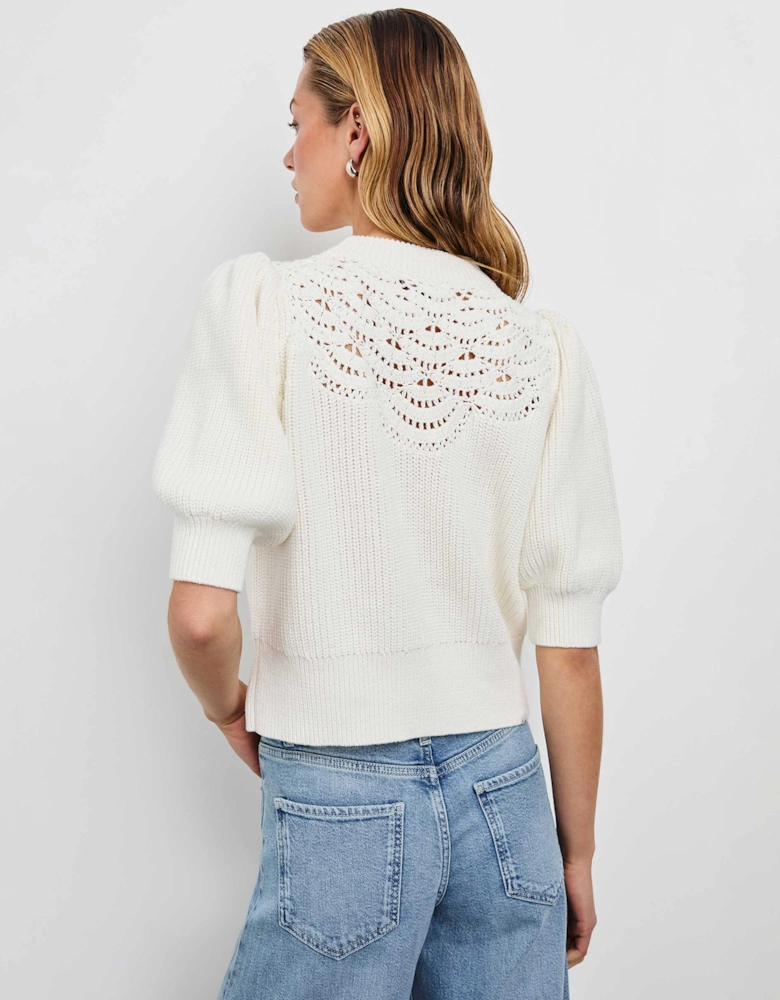 Steph Crochet Knit Top