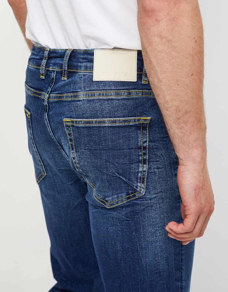 Slim Fit Dark Wash Jeans