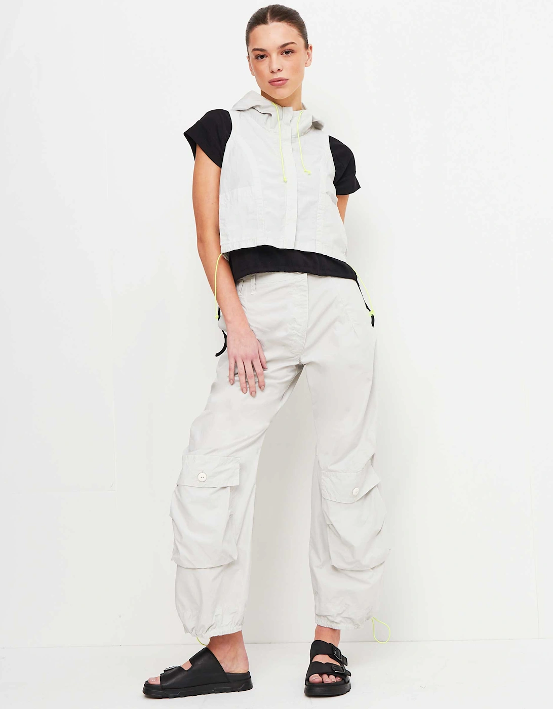 Asymmetric Cargo Trousers