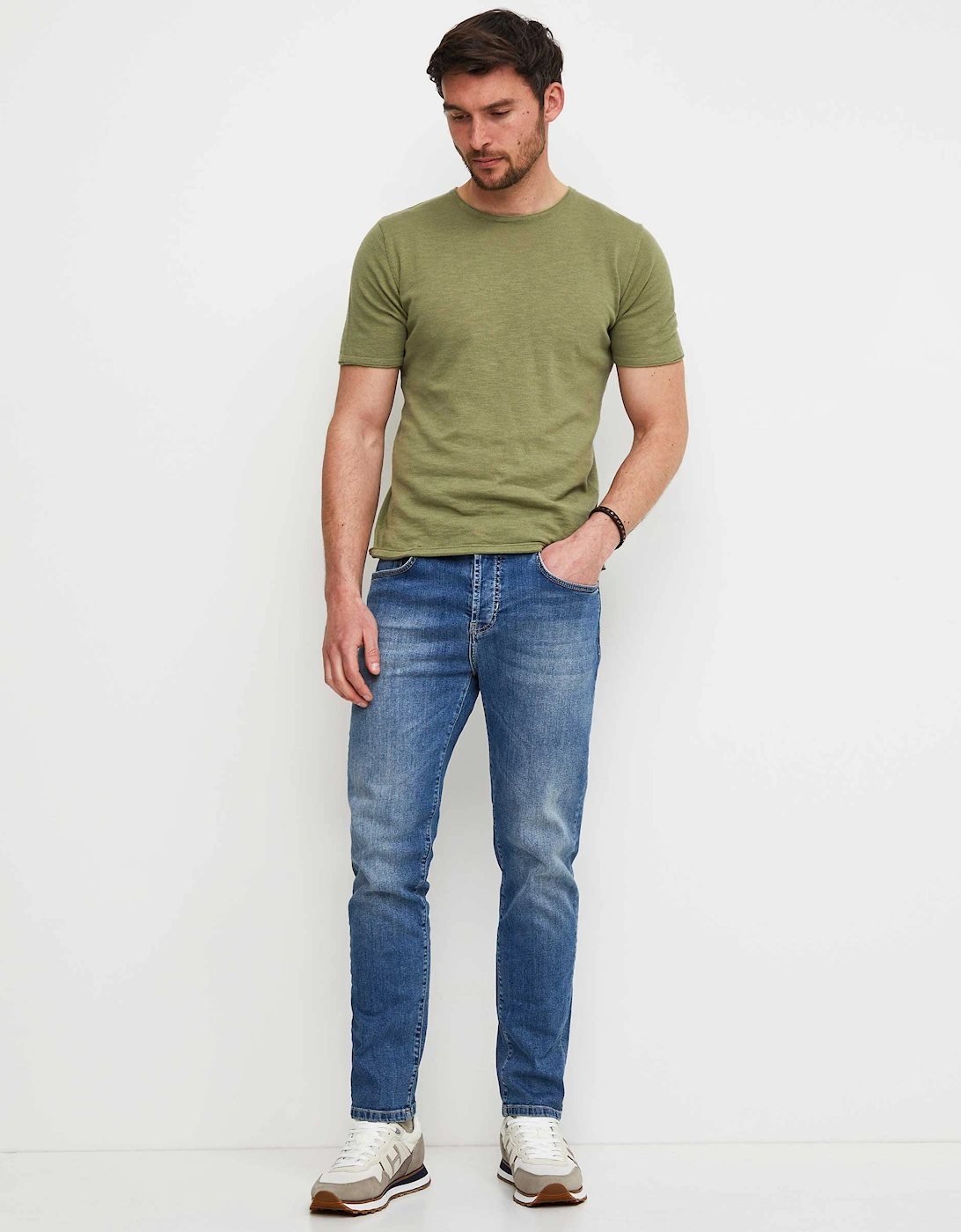 Slim Fit Mid Wash Jeans