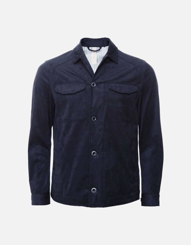 Faux Suede Pocket Jacket