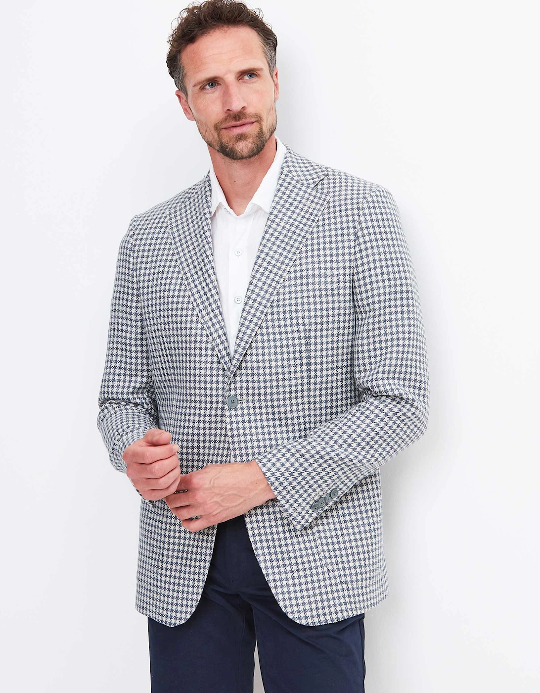 Wool Houndstooth Jacket