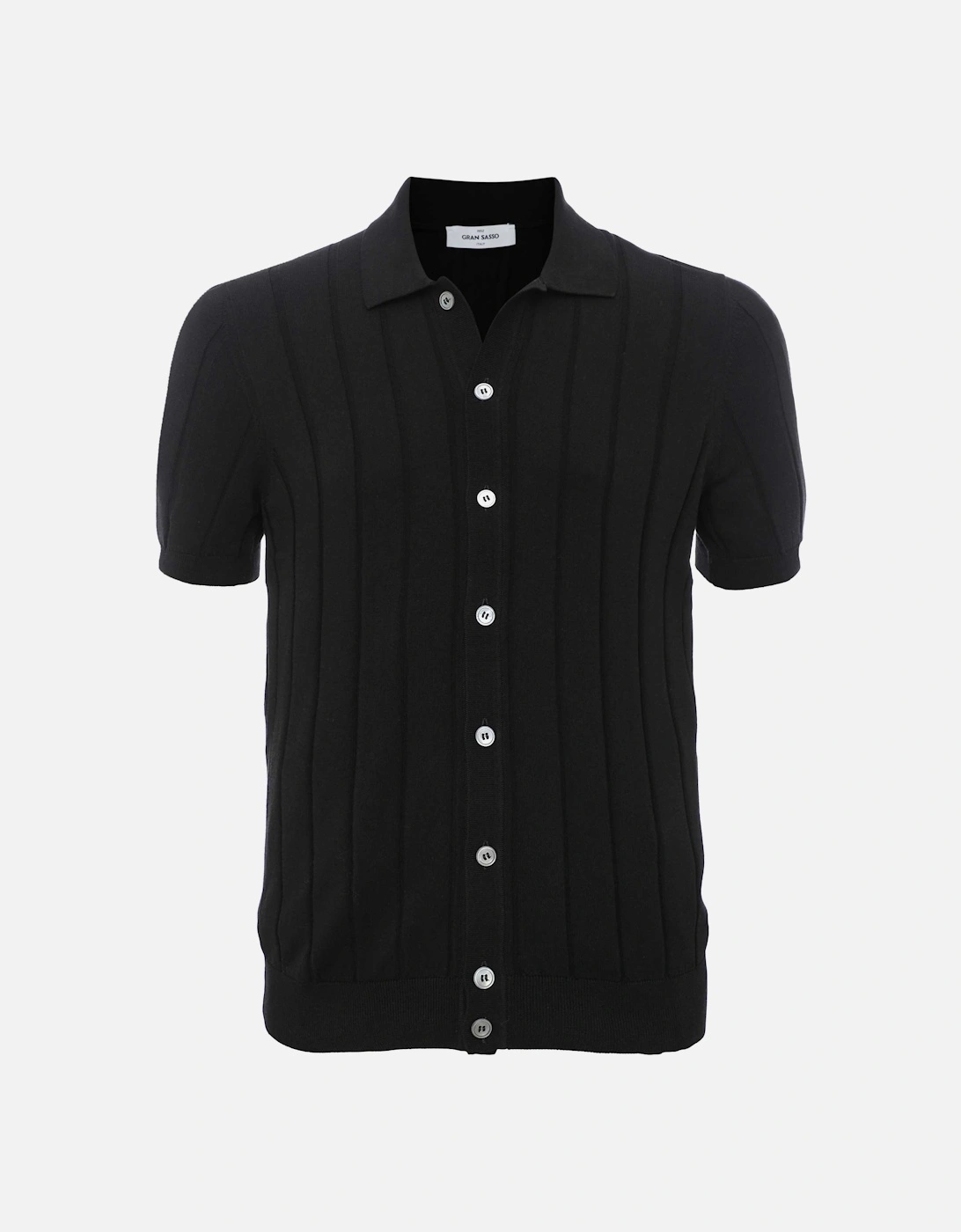 Rib Knit Button Polo Shirt, 4 of 3