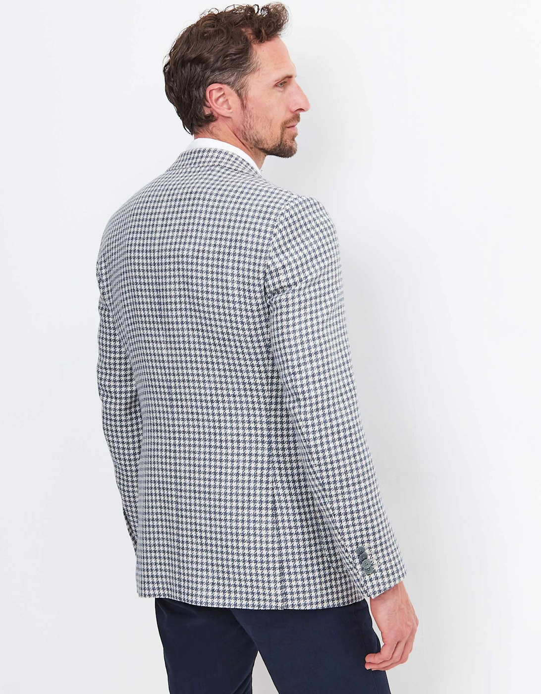 Wool Houndstooth Jacket