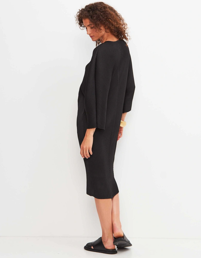 Pleated Midi Dress