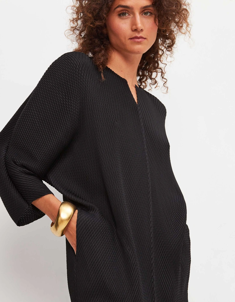 Pleated Midi Dress