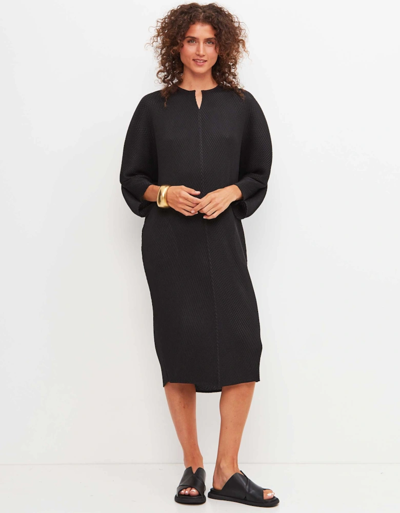 Pleated Midi Dress