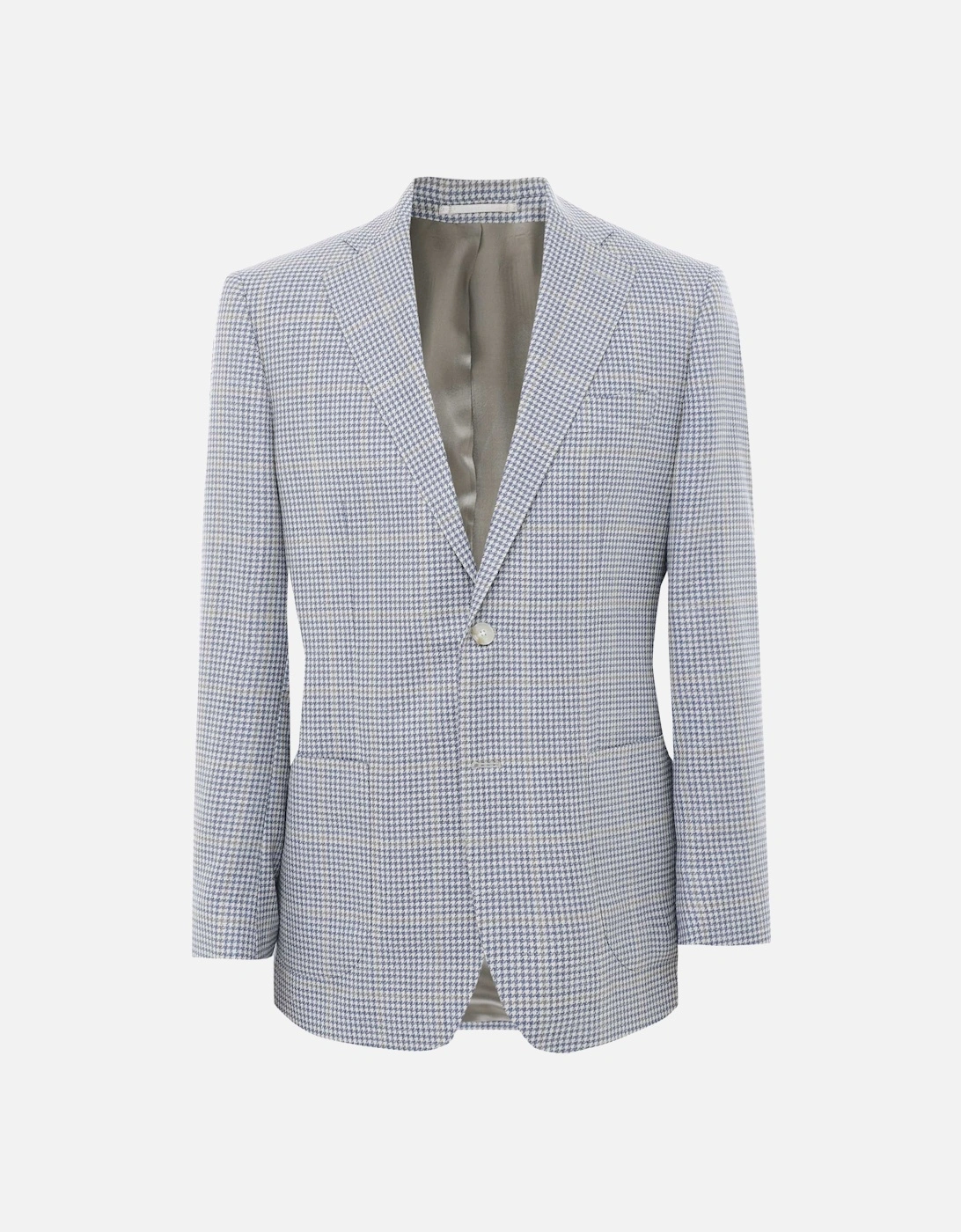 Wool Linen Windowpane Houndstooth Jacket, 5 of 4