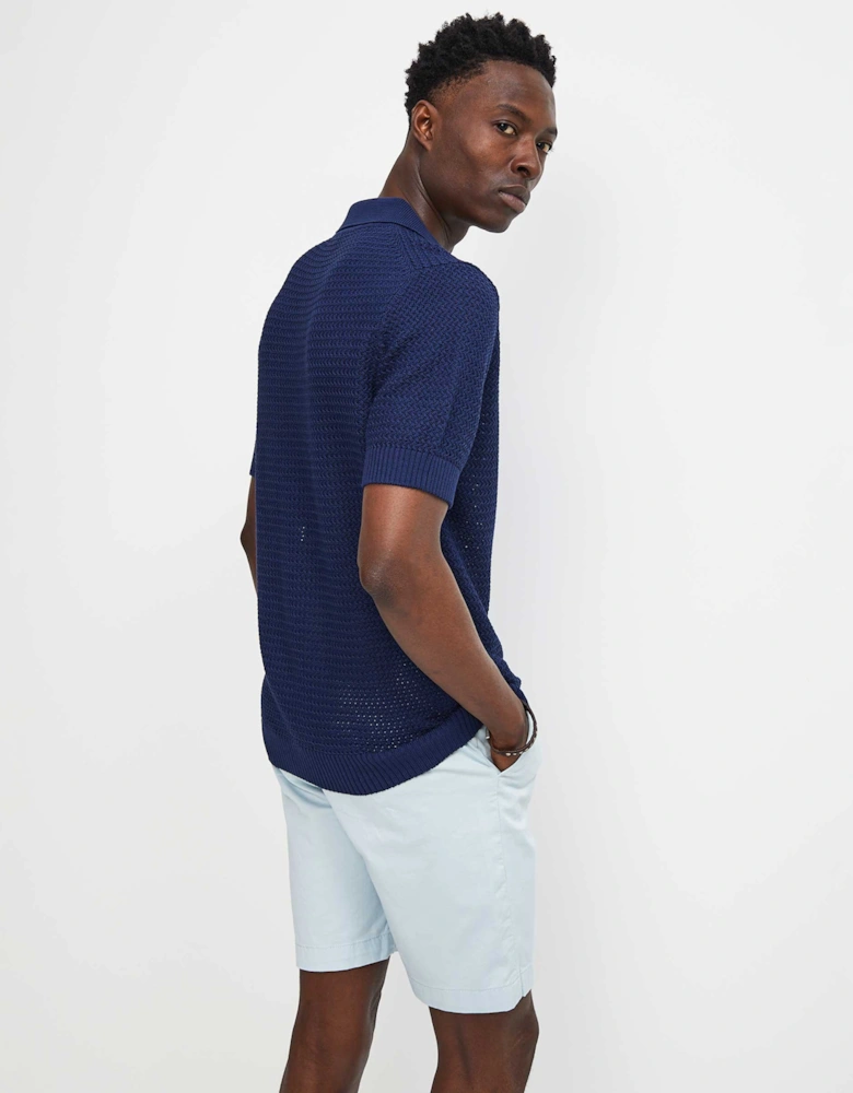 Knitted Skipper Polo Shirt