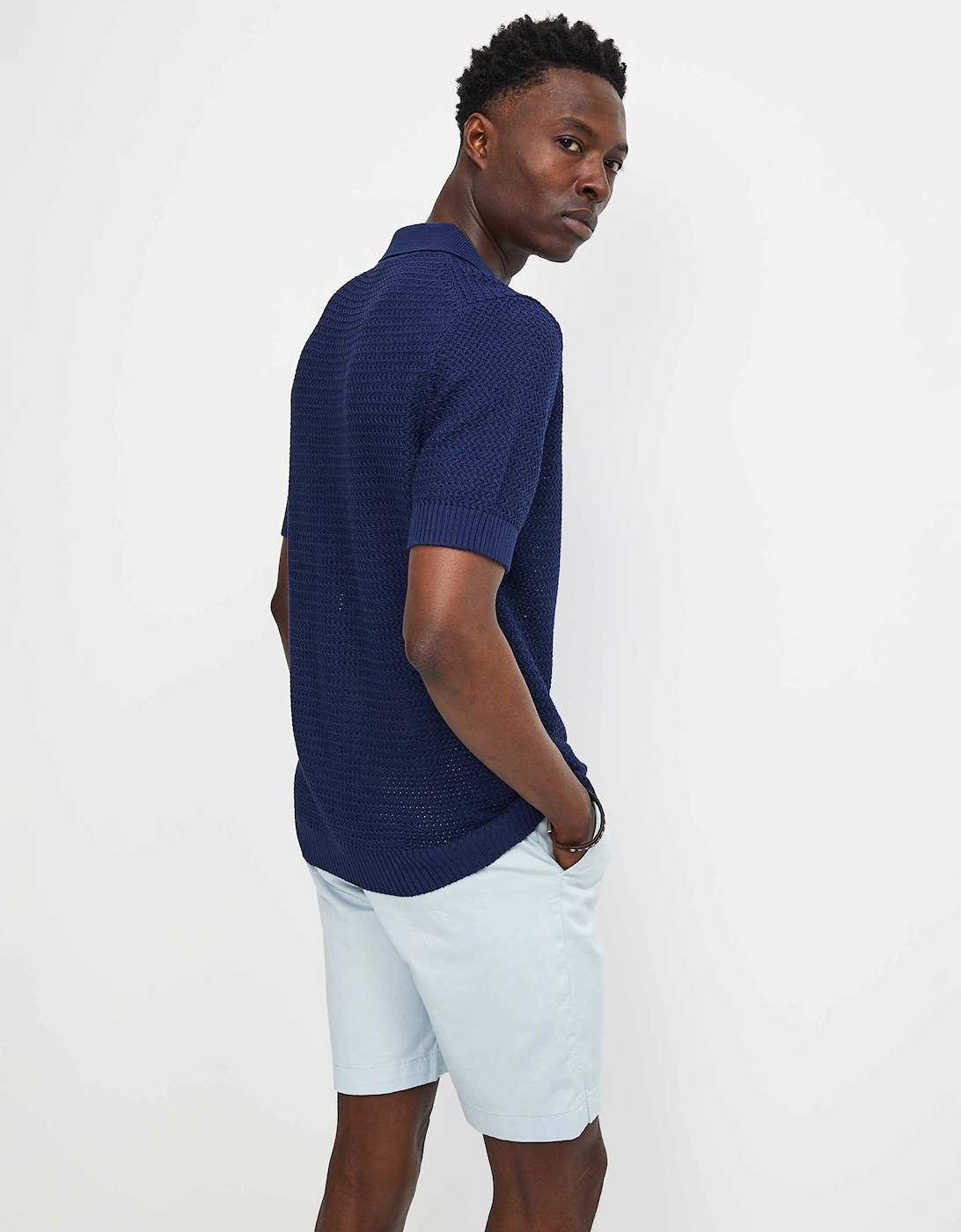 Knitted Skipper Polo Shirt