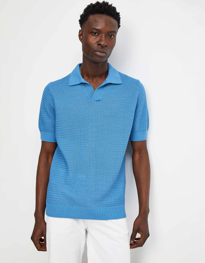 Knitted Skipper Polo Shirt