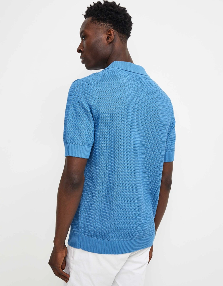 Knitted Skipper Polo Shirt