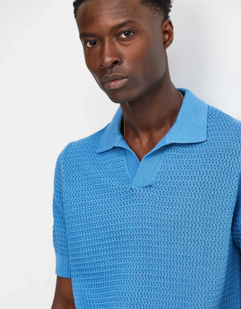 Knitted Skipper Polo Shirt