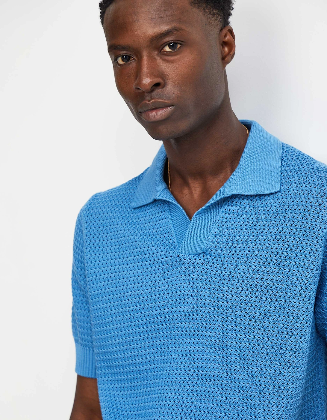 Knitted Skipper Polo Shirt