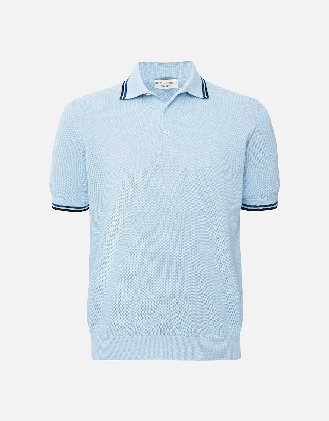 Crepe Cotton Twin Tipped Polo Shirt, 5 of 4
