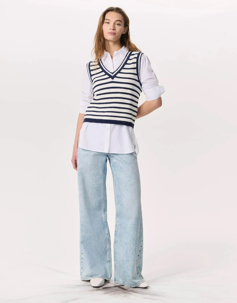 Meghan Striped Vest
