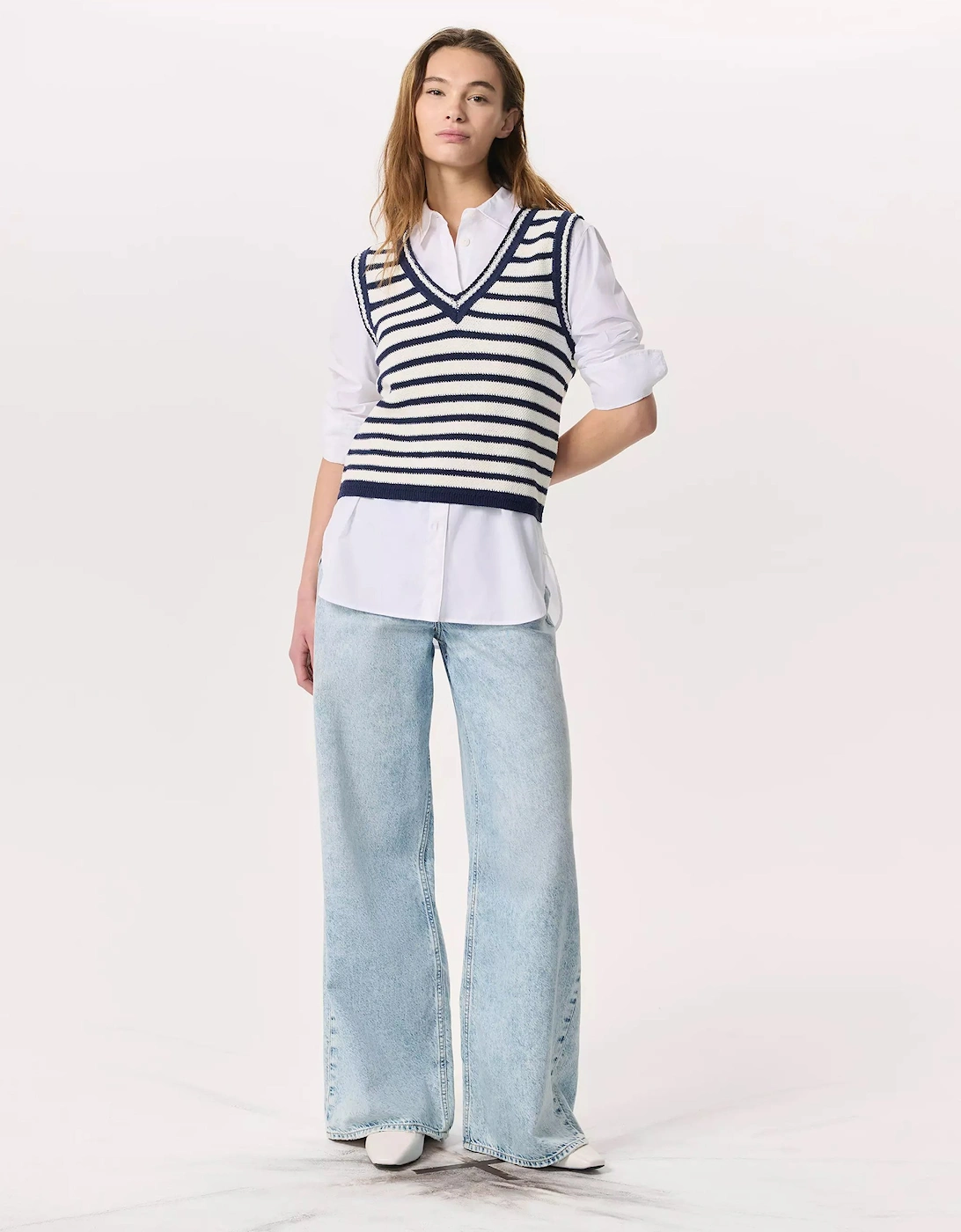 Meghan Striped Vest