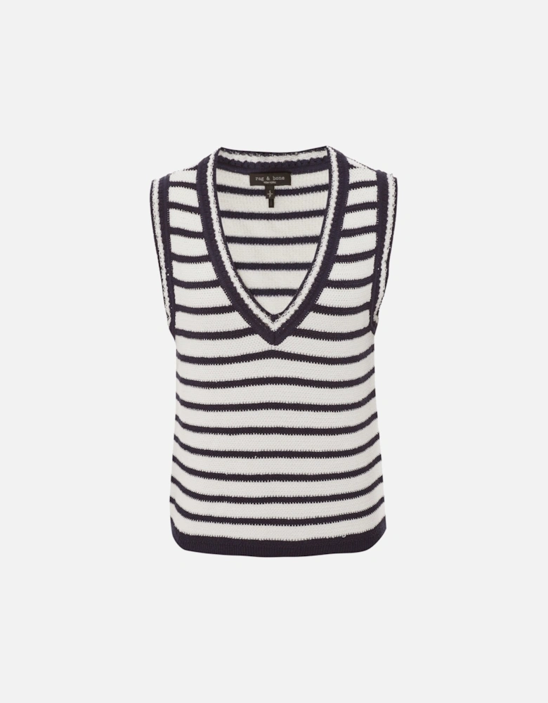 Meghan Striped Vest