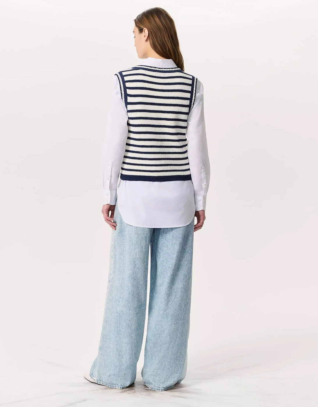 Meghan Striped Vest