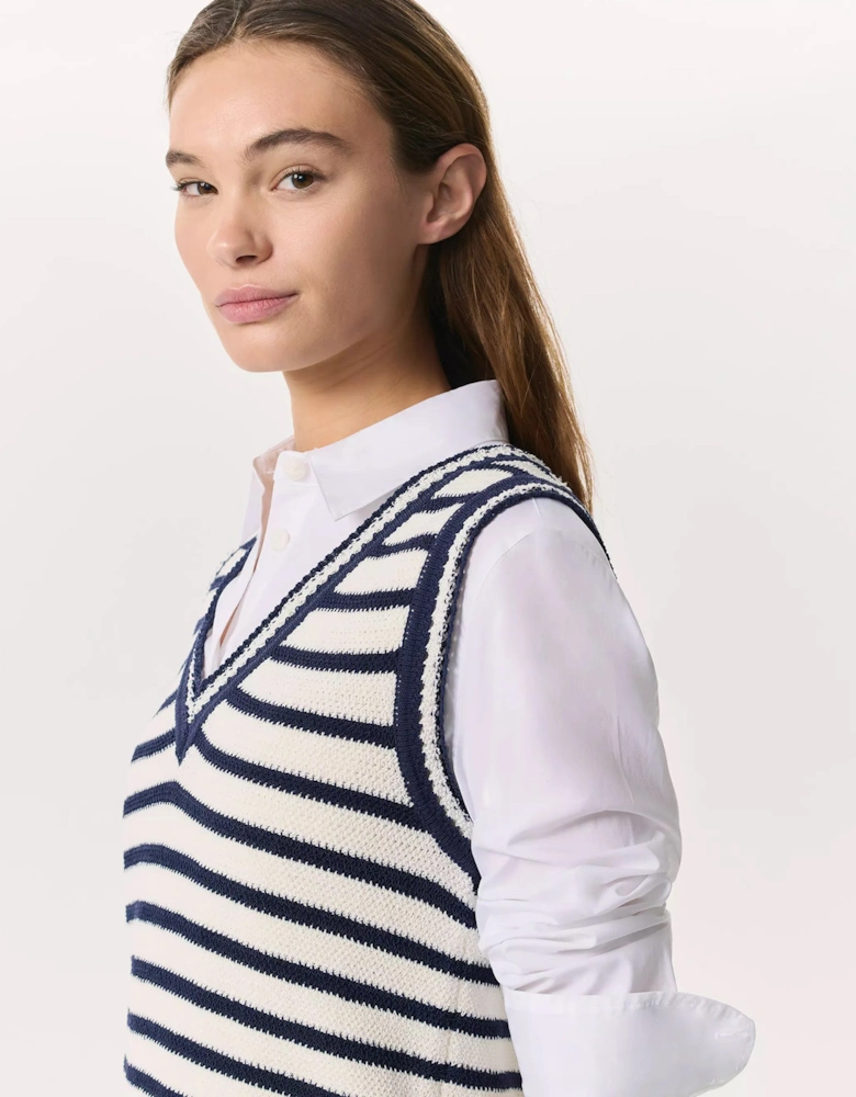 Meghan Striped Vest