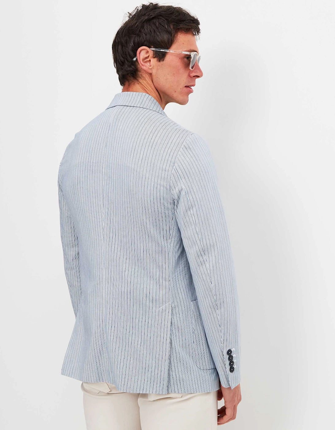 Slim Fit Striped Blazer