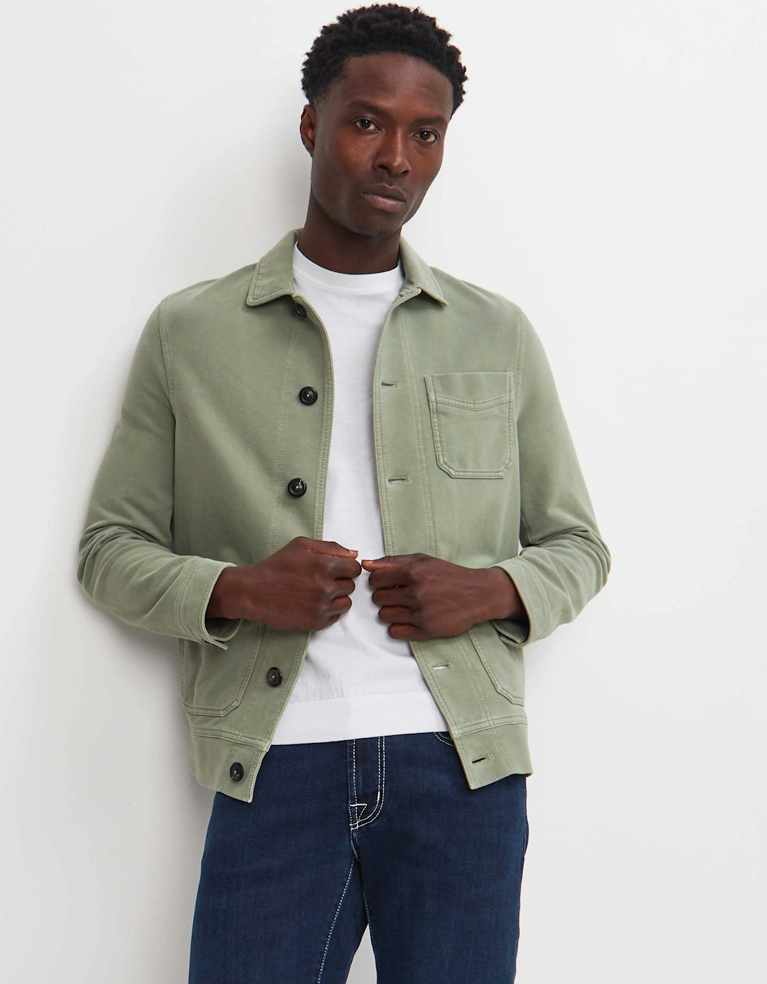 Slim Fit Fleece Work Jacket