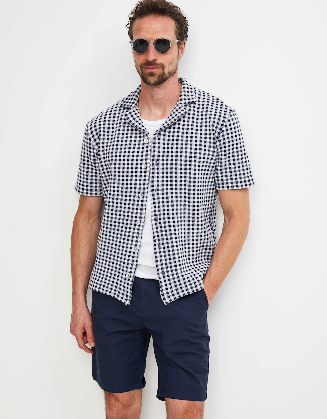 Organic Cotton Check Resort Polo