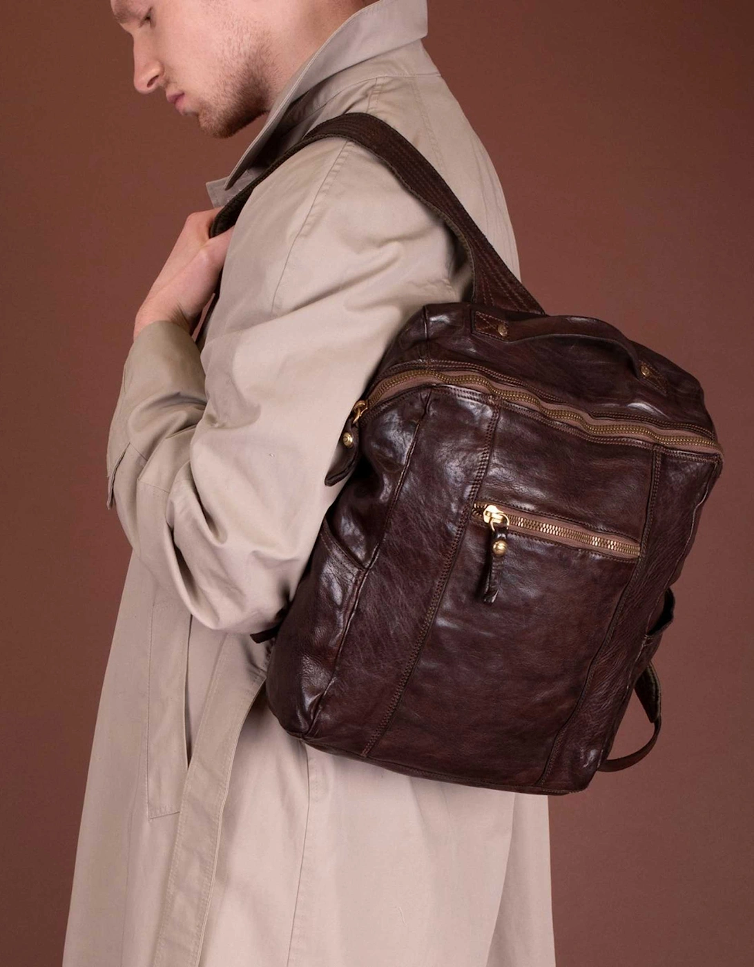Leather Sambuco Backpack