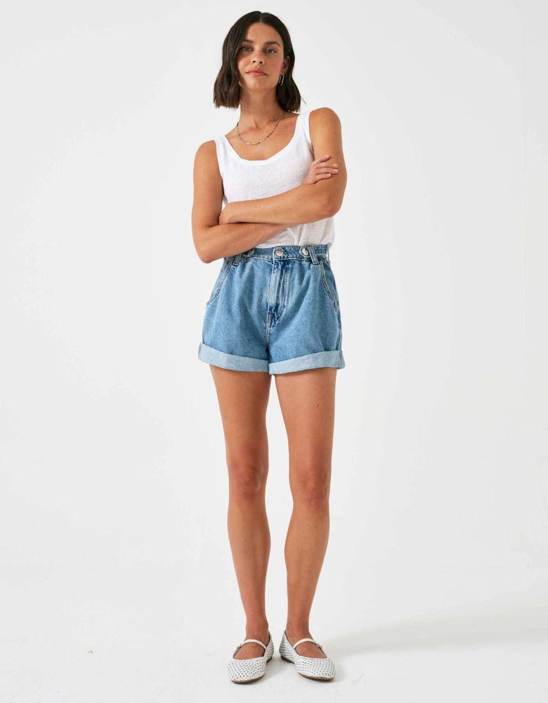 Ali Tab Denim Shorts