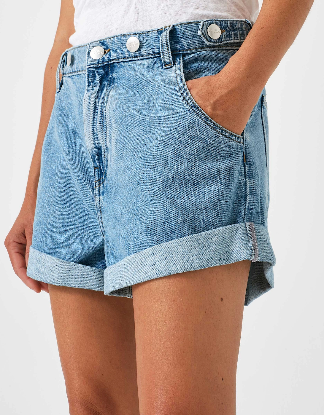 Ali Tab Denim Shorts