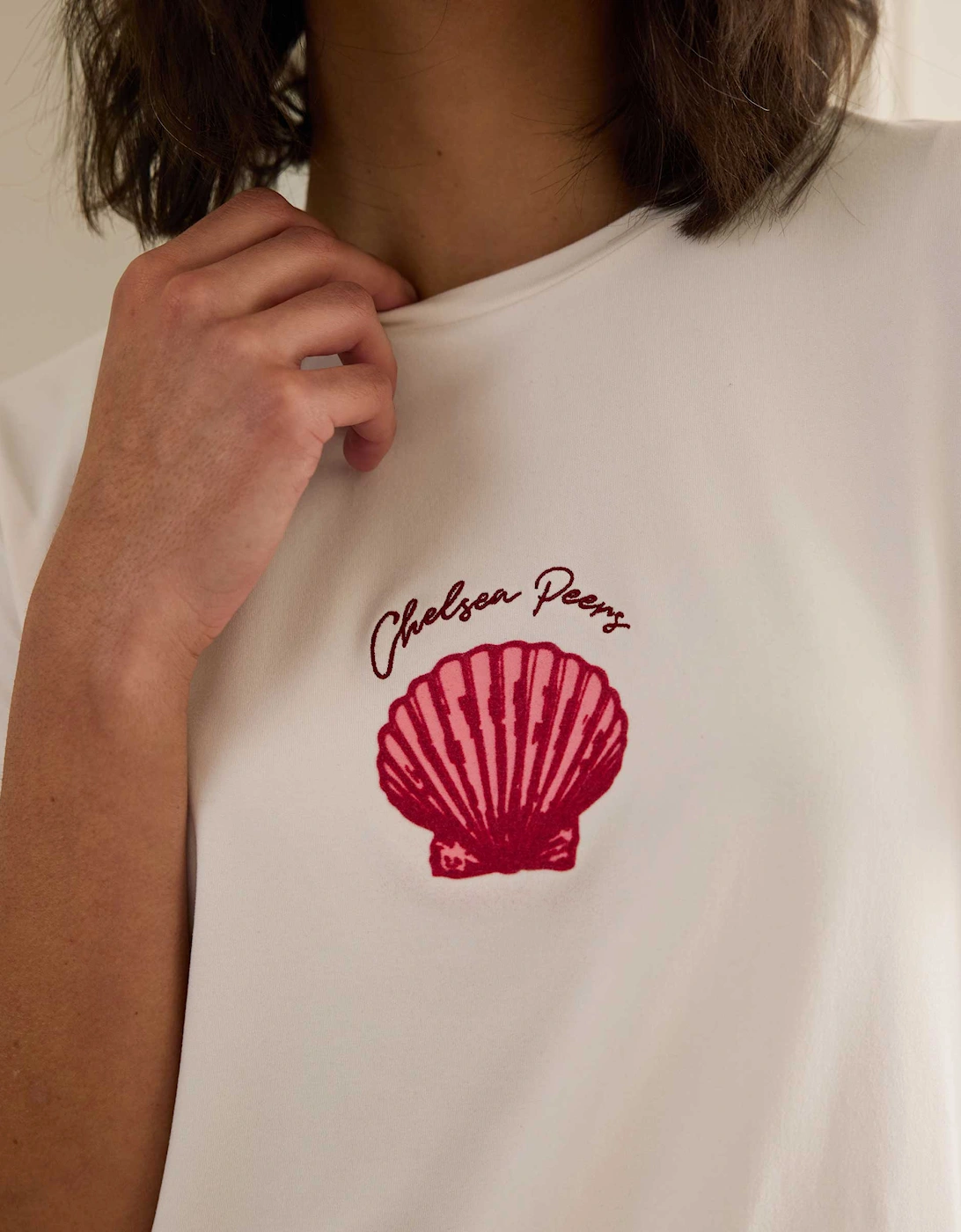 Wavy Stripe Shell Print Short Pyjamas