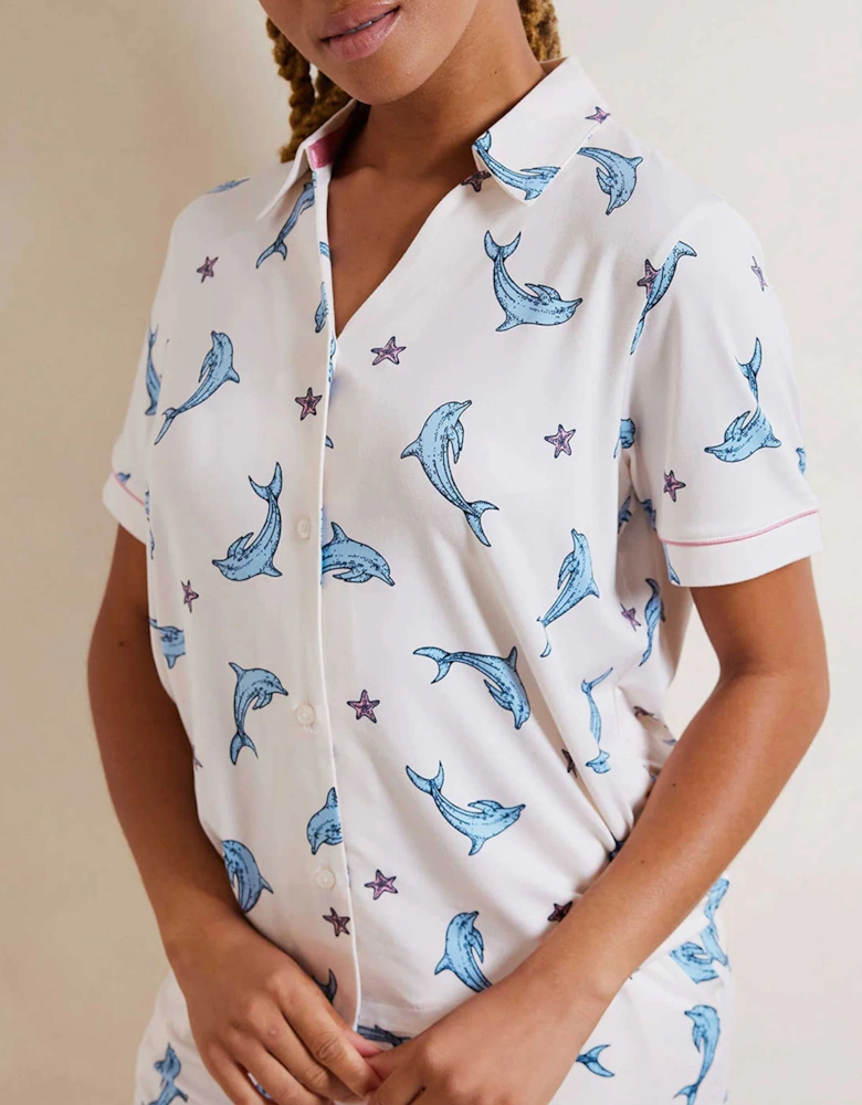 Dolphin Print Short Pyjama Set