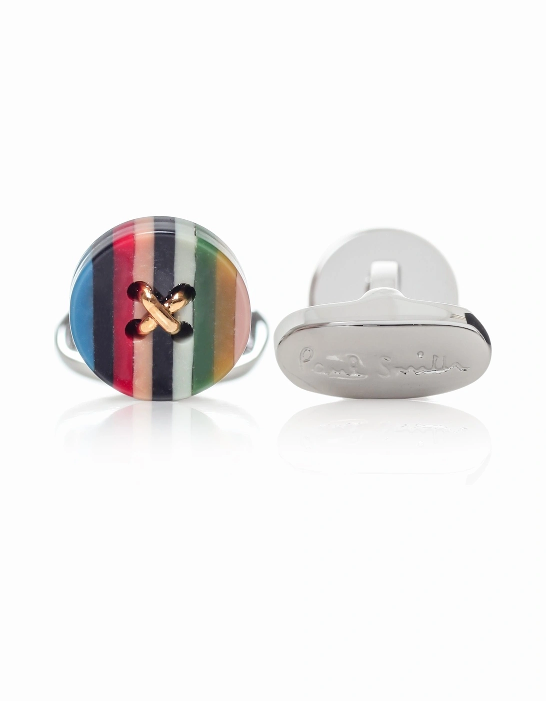 Artist Stripe Button Cufflinks