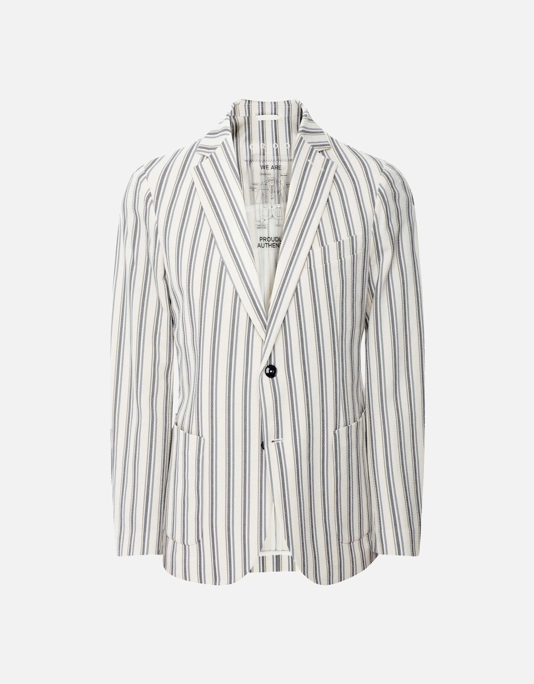 Slim Fit Striped Oxford Blazer, 6 of 5