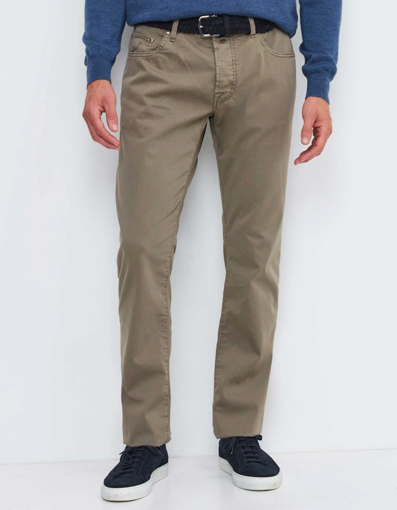 Slim Fit Five Pocket Bard Trousers