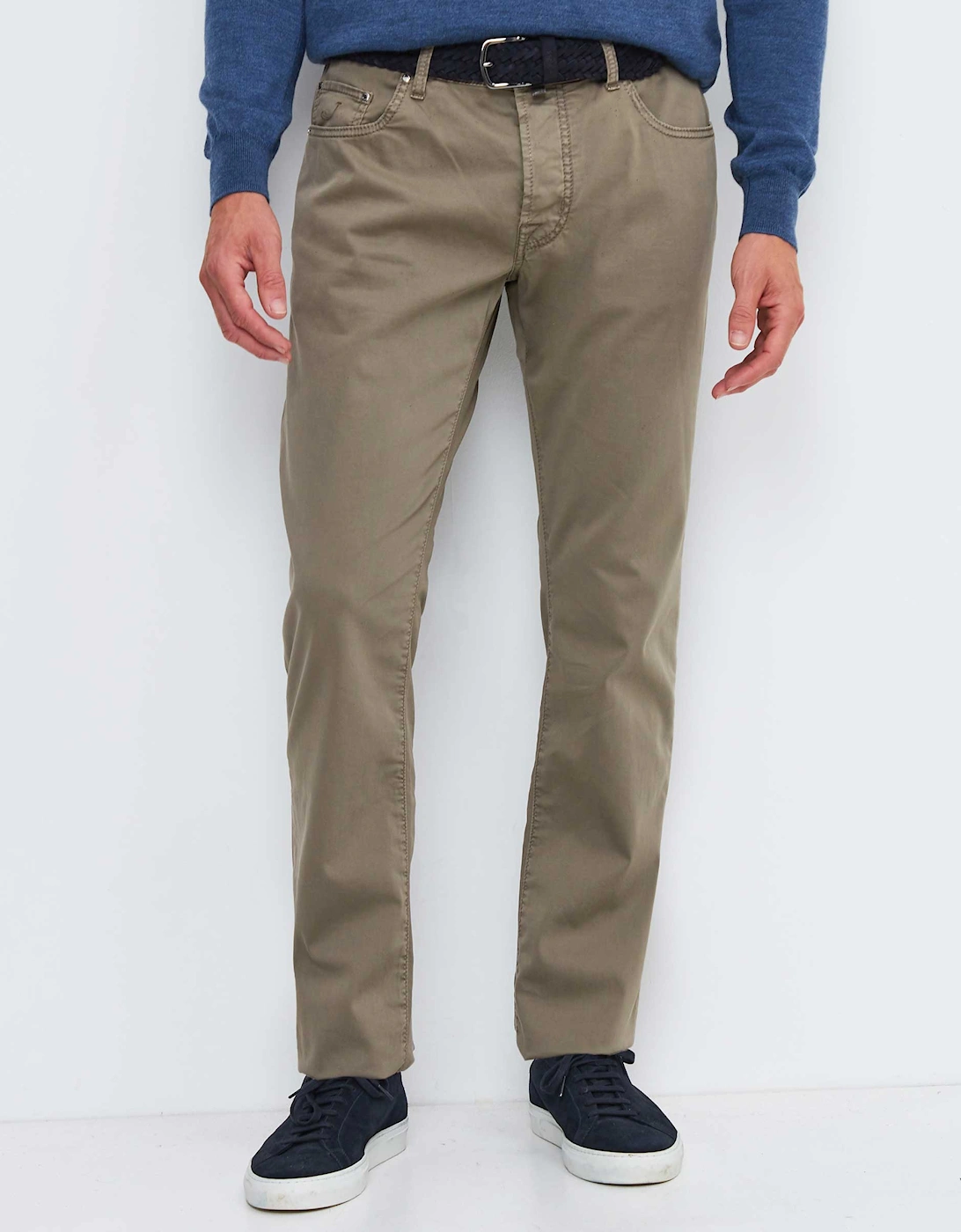 Slim Fit Five Pocket Bard Trousers