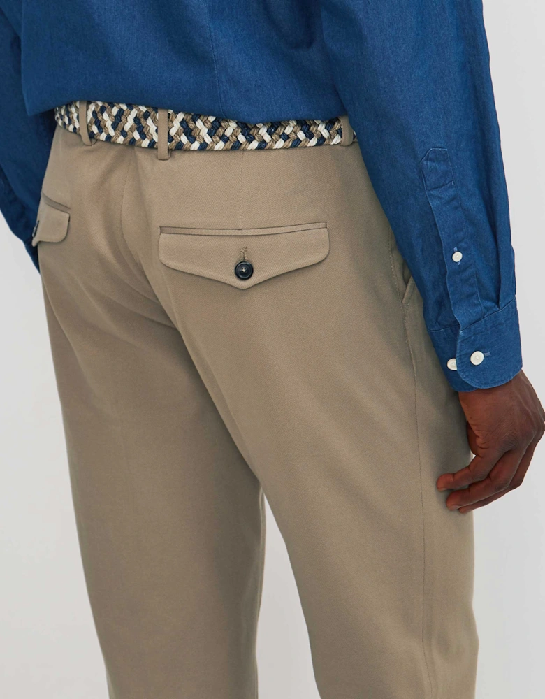Slim Fit Pique Chinos