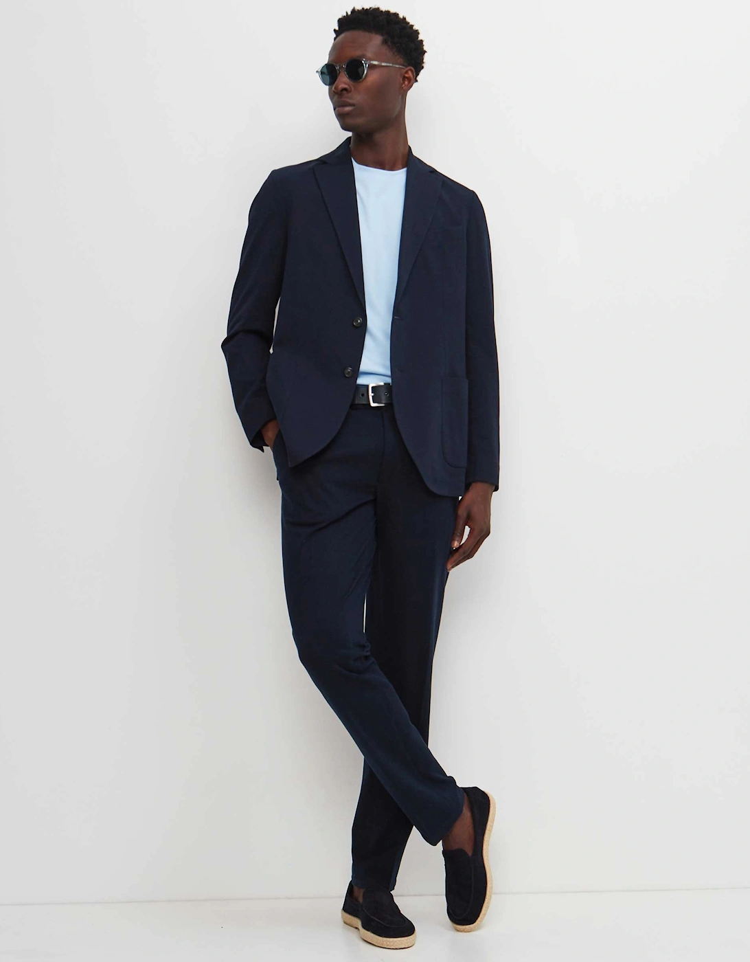 Slim Fit Pique Chinos