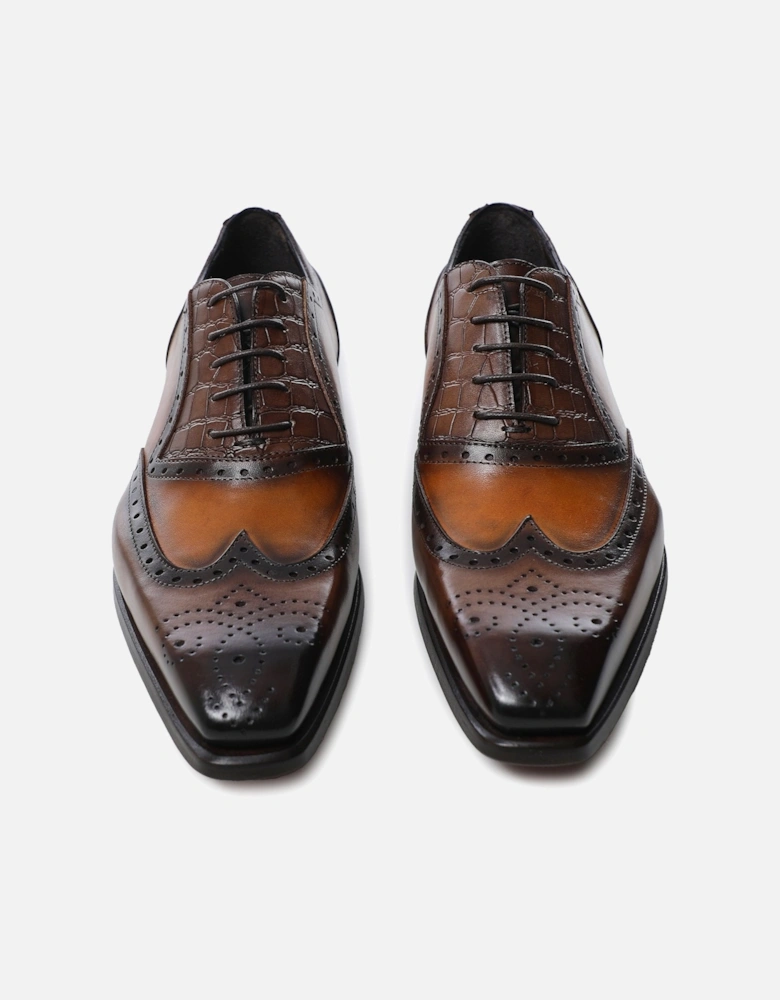 Leather Wing-Tip Oxford Brogues