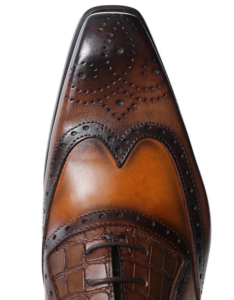 Leather Wing-Tip Oxford Brogues