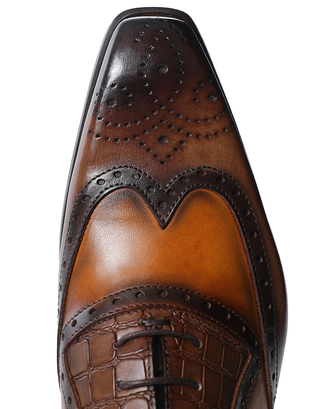 Leather Wing-Tip Oxford Brogues