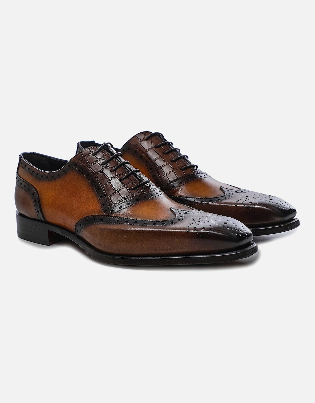 Leather Wing-Tip Oxford Brogues, 8 of 7