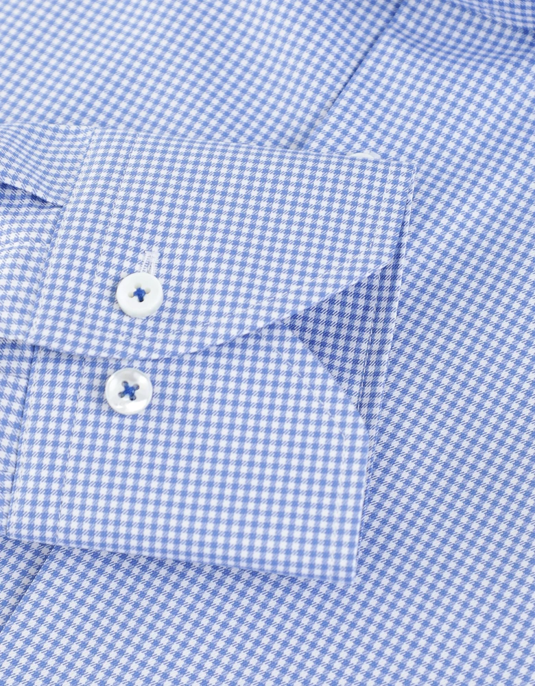 Fitted Body Gingham Shirt