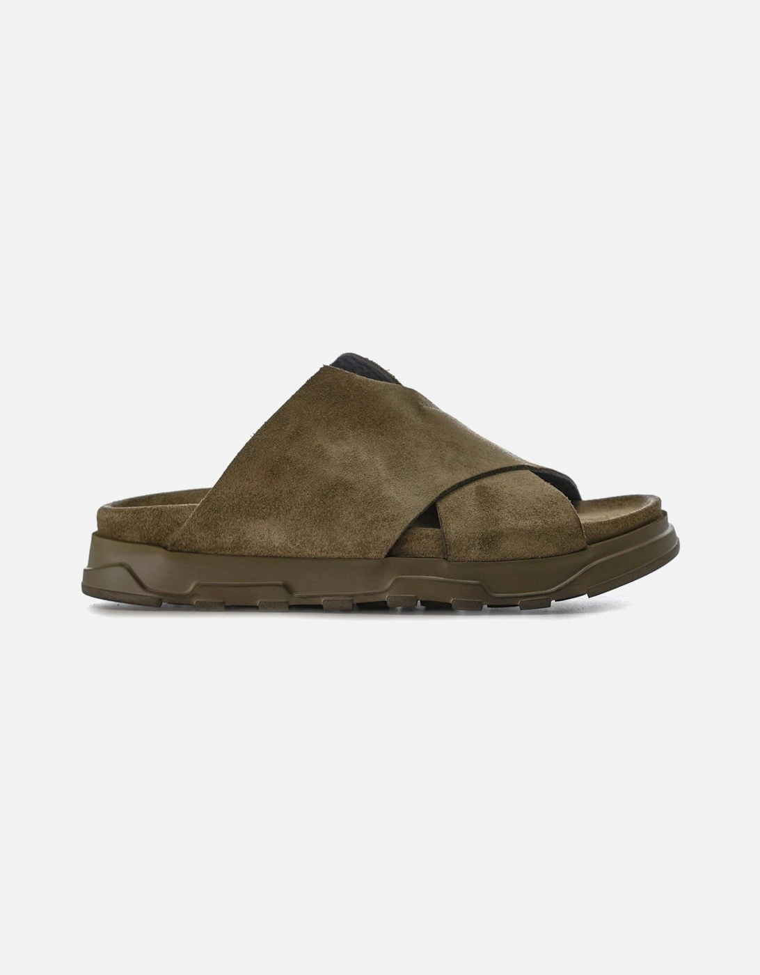V Front Suede Sandals