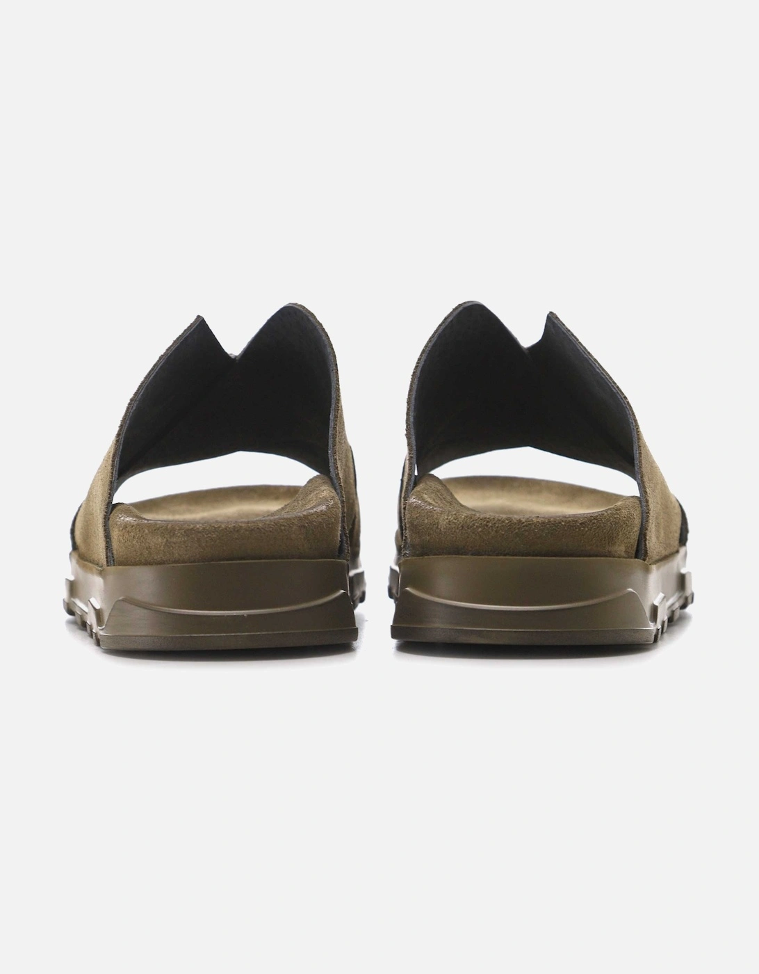 V Front Suede Sandals