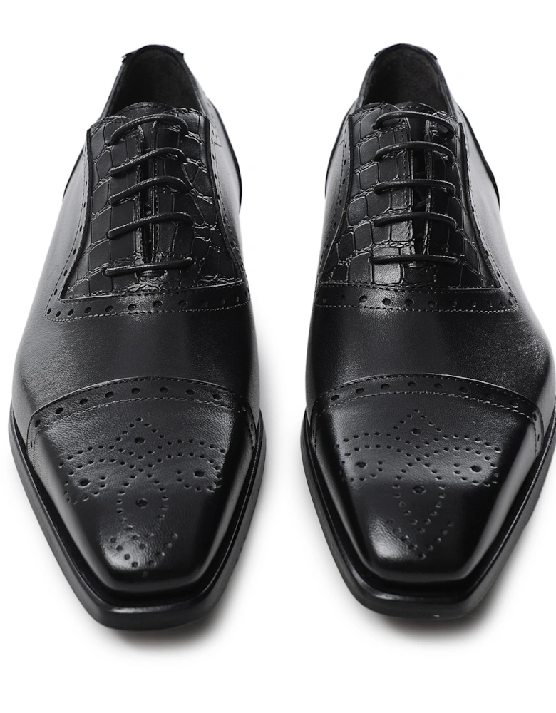 Leather Cap Oxford Brogues