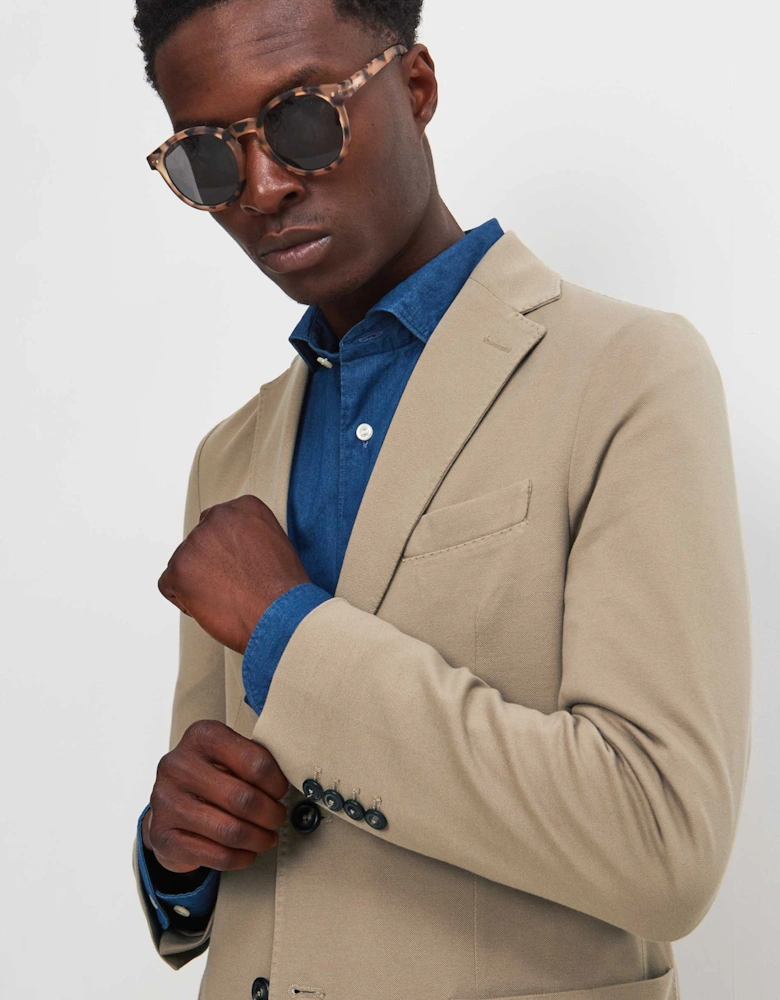 Slim Fit Pique Blazer