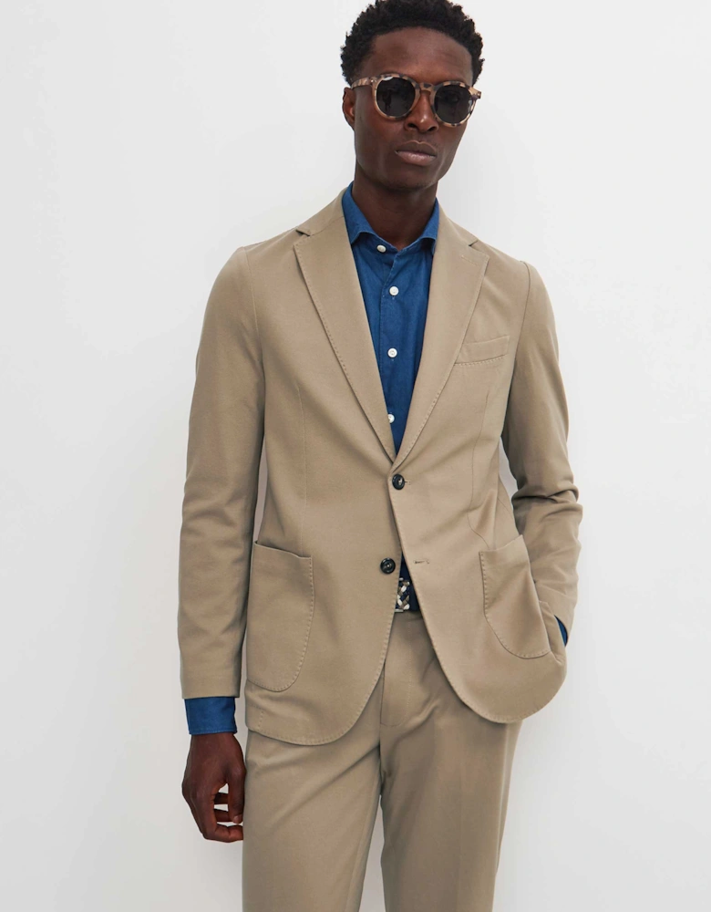 Slim Fit Pique Blazer